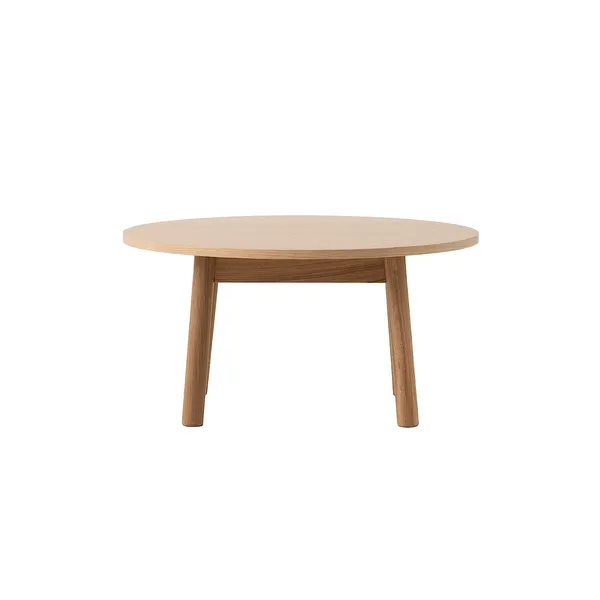 떡갈나무 원형 로우 테이블 75cm