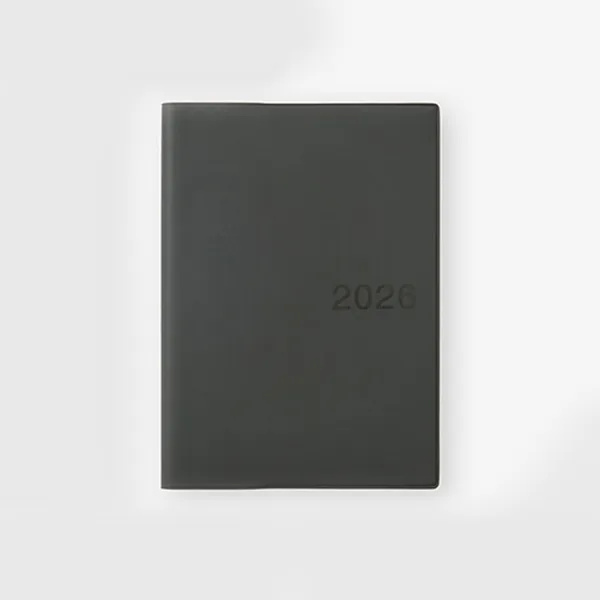 상질지 먼슬리 위클리 노트 · B6 · 다크그레이