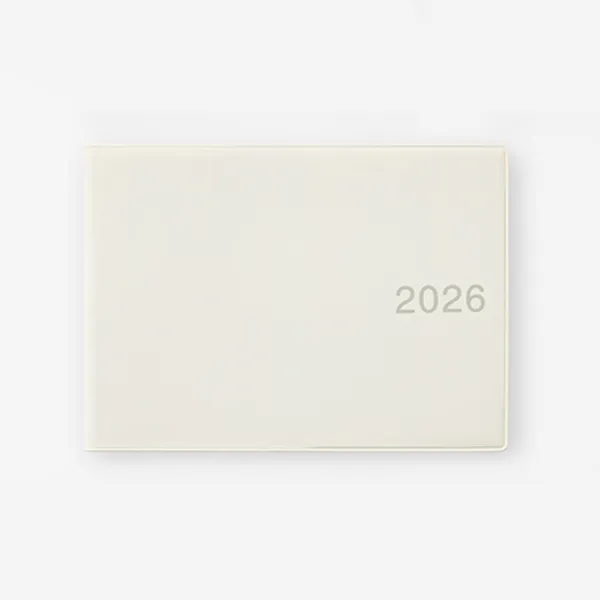 상질지 먼슬리 위클리 노트 · B6 · 가로형 · 화이트그레이