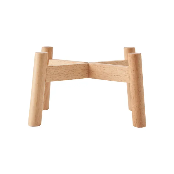 반려동물 식기용 원목 스탠드・S