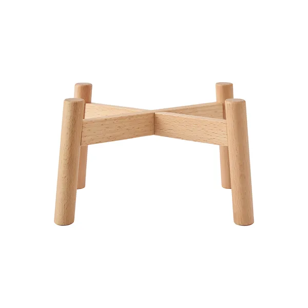 반려동물 식기용 원목 스탠드・L