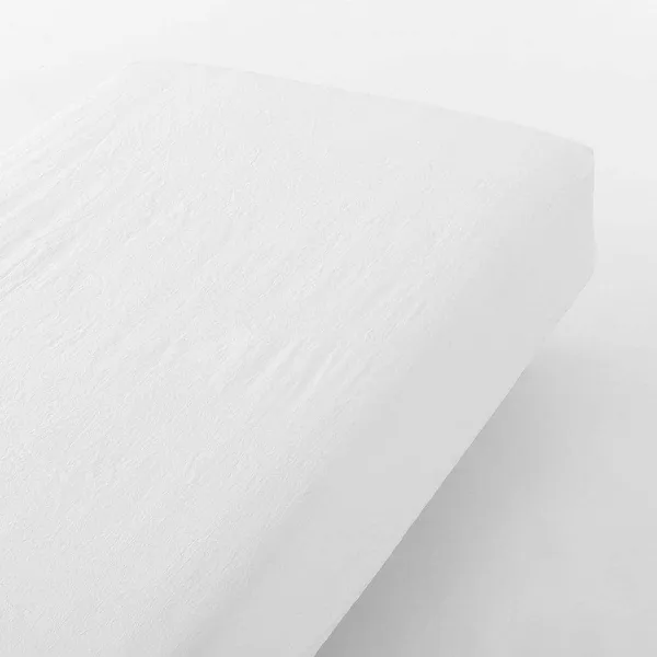 워싱면 매트리스 커버 오프화이트 K