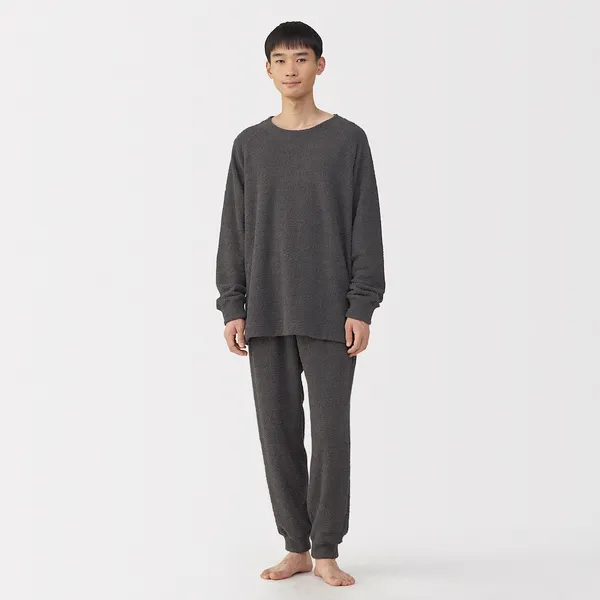 소프트 니트 플리스 긴소매 룸 웨어 세트