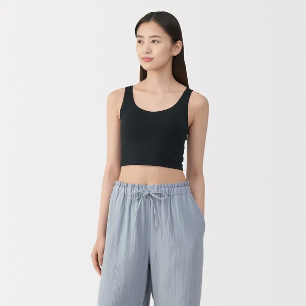 소프트 하프 브라 탱크톱