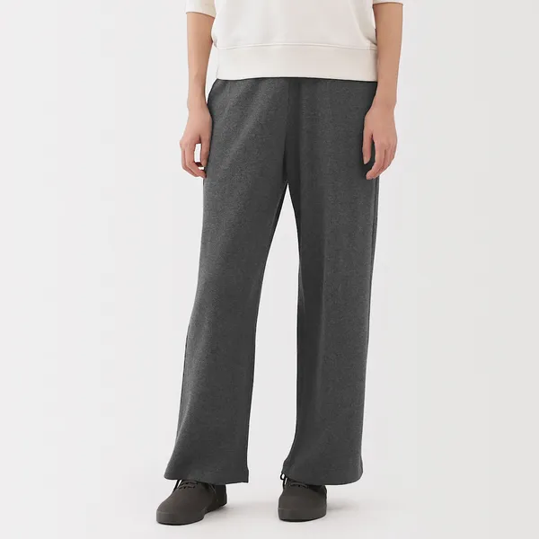 와플 니트 와이드 팬츠