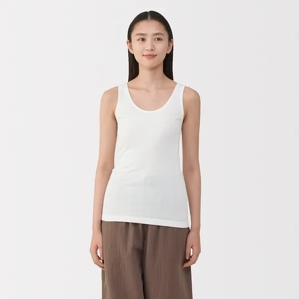 여성 따뜻한 면 탱크톱