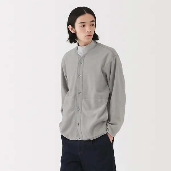 재생 플리스 가디건