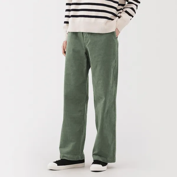 스트레치 코듀로이 이지 스트레이트 팬츠