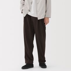 건조가 빠른 이지 턱 와이드 팬츠