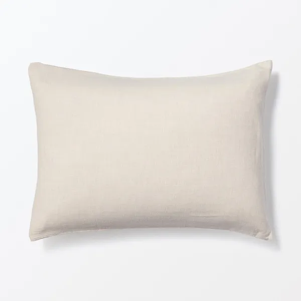 면 플란넬 베개 커버 베이지 50x70cm 용