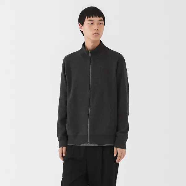 워셔블 밀라노 리브 집업 가디건