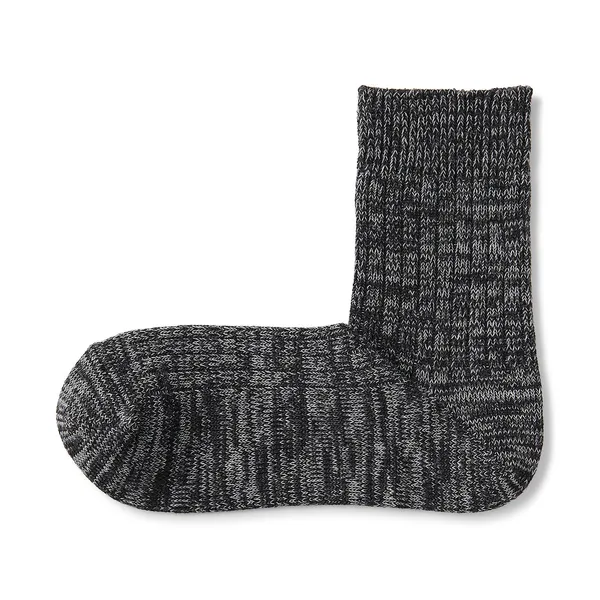 굿피트 직각 리브 두꺼운 쇼트 삭스 25-27cm