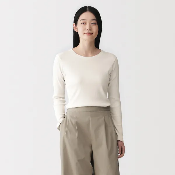 소프트 터치 크루넥 긴소매 티셔츠