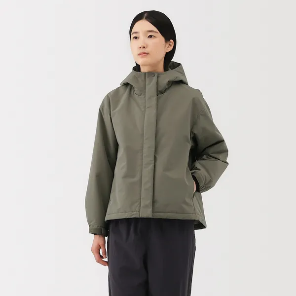 발수 패딩 후드 재킷