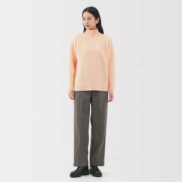 울 야크 터틀넥 스웨터