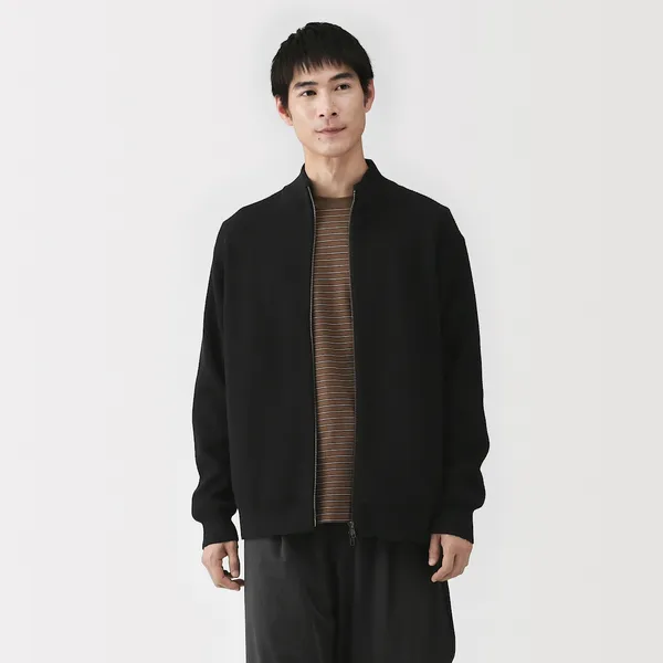 워셔블 리브 집업 가디건