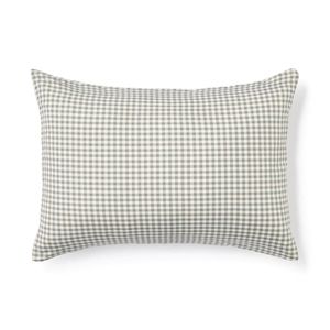 재생 폴리에스터 건조가 빠른 베개 커버 그린 체크 43x63cm 용