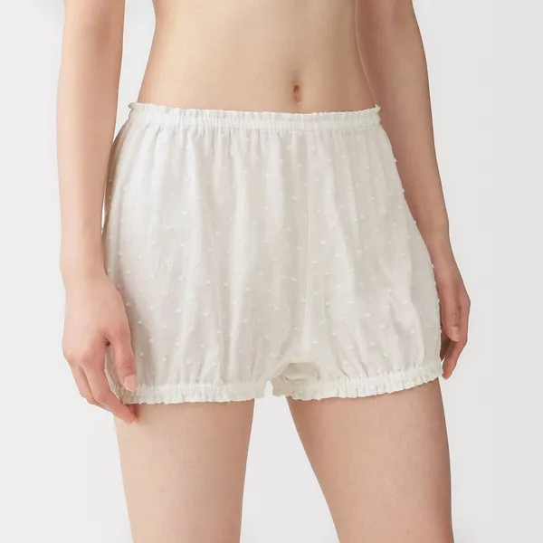 이중 가제 도트 도비 벌룬 쇼츠