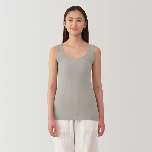 여성 산뜻한 면 땀 흡수 패드 부착 탱크톱