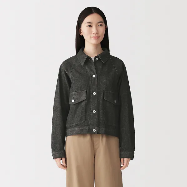 케이폭 혼방 데님 재킷