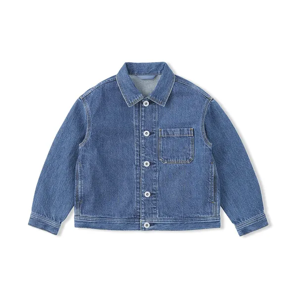 키즈 케이폭 혼방 데님 재킷