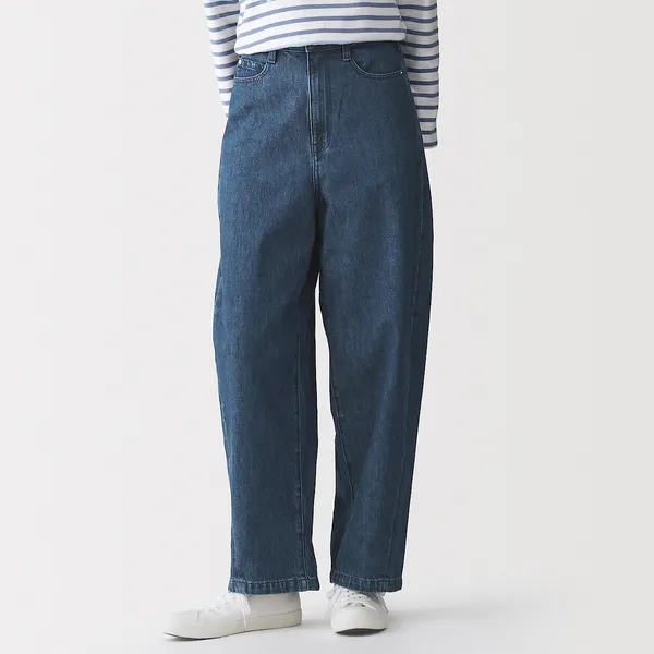 케이폭 혼방 데님 코쿤핏 팬츠