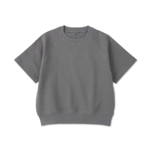 키즈 라이트 스웨트 크루넥 5부소매 티셔츠