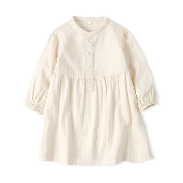 베이비 이중 가제 긴소매 원피스