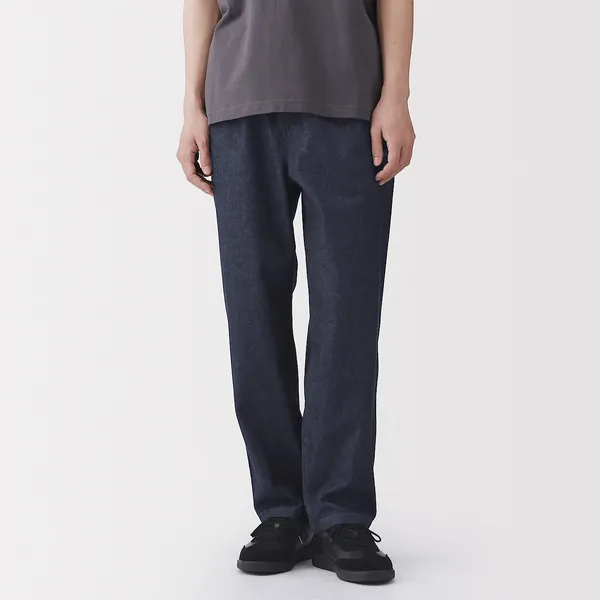 워싱 데님 이지 팬츠