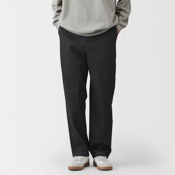 워싱 데님 이지 팬츠