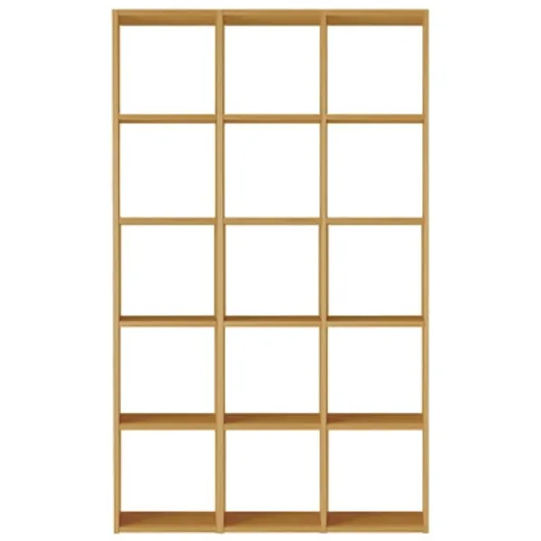 떡갈나무 수납 선반 세트ㆍ5단ㆍ3열