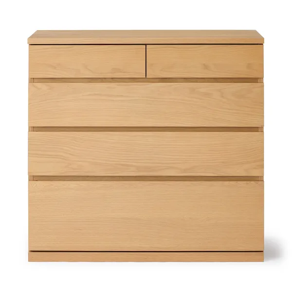 떡갈나무 목제 체스트 4단