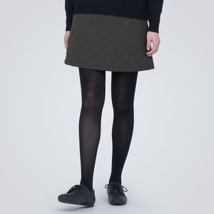 워셔블 퀼팅 미니스커트