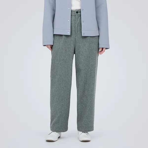 스트레치 기모 턱 팬츠