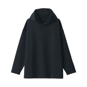 이중 편직 테리 풀오버 파카