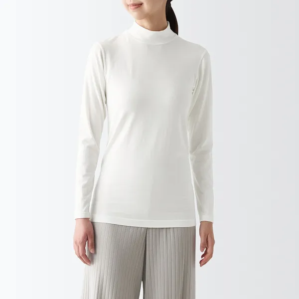 발열면 하이넥 긴소매 티셔츠