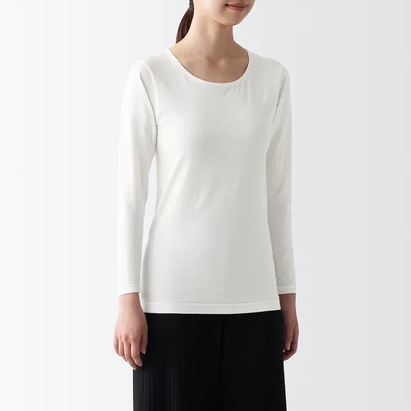 발열면 크루넥 긴소매 티셔츠