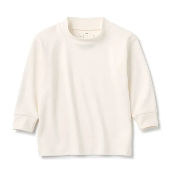 기모 스무스 편직 하이넥 긴소매 티셔츠