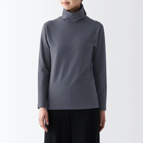 두꺼운 발열면 터틀넥 긴소매 티셔츠