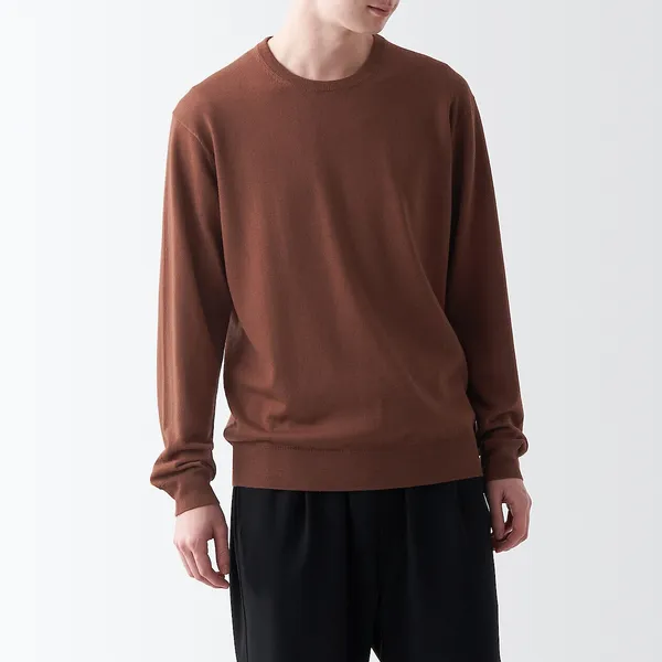 워셔블 울 하이 게이지 크루넥 스웨터