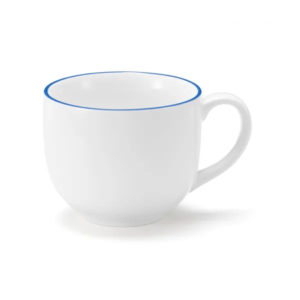 도자기 커피 컵 · 블루라인 · 약 250ml