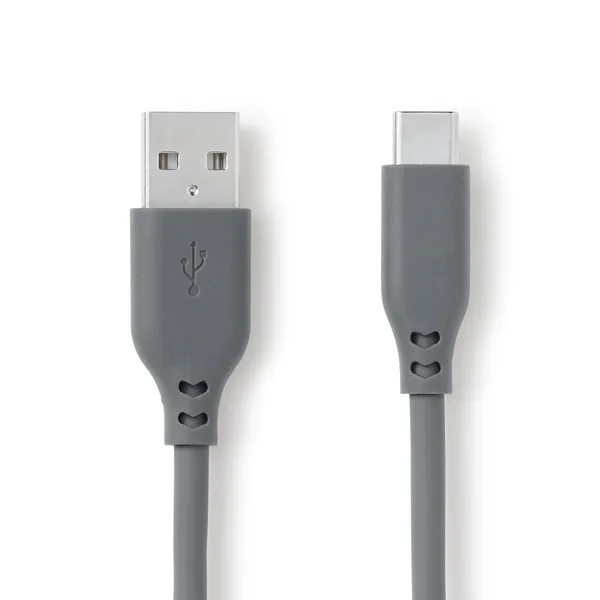 줄 꼬임이 없는 USB 케이블 · A to C · 그레이