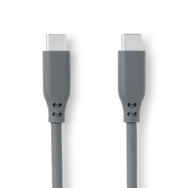 줄 꼬임이 없는 USB 케이블 · C to C · 그레이