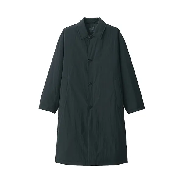 워셔블 패딩 스텐 칼라 코트