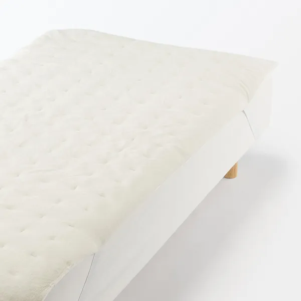 재생 폴리에스터 따뜻한 화이버 두꺼운 깔개 패드 아이보리 Q