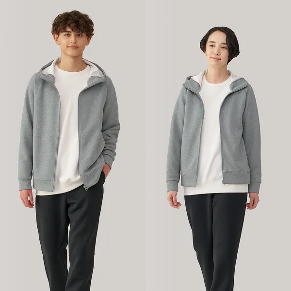 UV 컷 건조가 빠른 스웨트 집업 파카