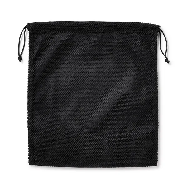 폴리에스터 메쉬 스트링 백 더블 타입 블랙 M