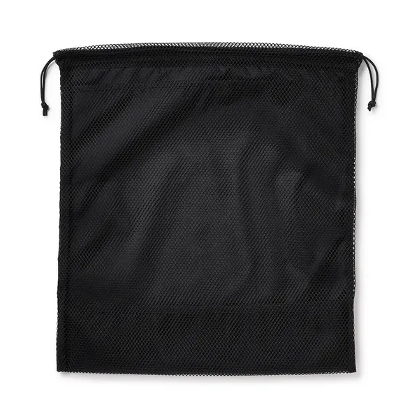 폴리에스터 메쉬 스트링 백 더블 타입 블랙 L