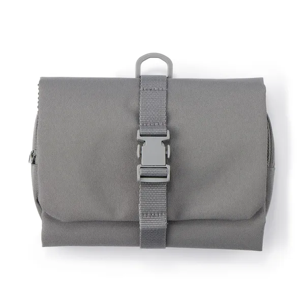 폴리에스터 탈착파우치 포함 행잉 케이스 미디엄그레이 약 12x18x4.5cm