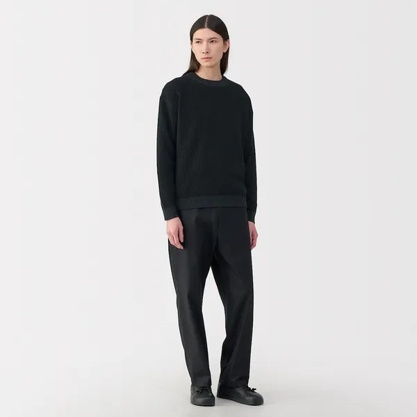 와시 혼방 니트 긴소매 풀오버